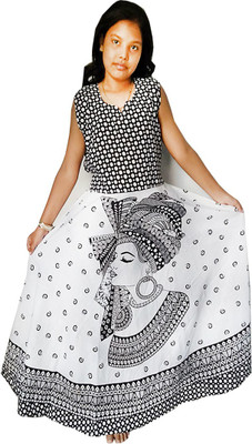 Kuberdisha Anarkali Gown(Black, White)