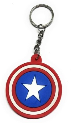 Lakhdatar Mall Star War Rubber Keychains for Bike Captain America Shield Design for Kids Key Chain