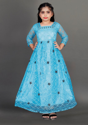 Apnisha Anarkali Gown(Light Blue)