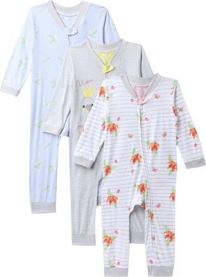 Mi Arcus Romper For Baby Boys & Baby Girls Casual Printed Pure Cotton(Multicolor, Pack of 3)