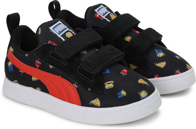 PUMA Boys & Girls Velcro Sneakers(Black, 7 - 8 Years)