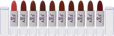 ADS Good Choice India Mini Talk New Trend Long-Lasting Lipsticks, Multicolor, Pack of 10 (AL1155D)(Multicolor, 1.5 g)