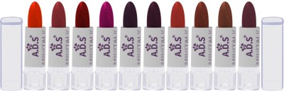ADS Good Choice India Mini Talk New Trend Long-Lasting Lipsticks, Multicolor, Pack of 10 (AL1155C)(Multicolor, 1.5 g)