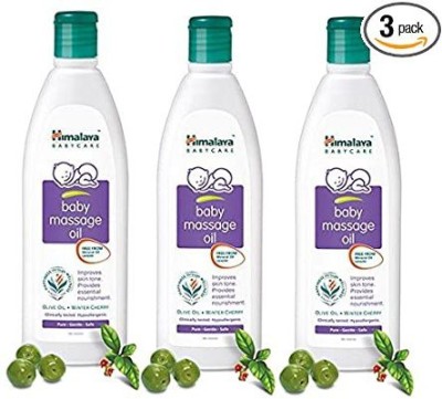 HIMALAYA Baby Care Baby Masssage Oil 100ml Pack of 3(300 ml)