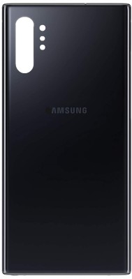 Sandreezz Samsung Note 10 Plus / SM-N975 (with Proper Logo) (Glass) Back Panel(Black)