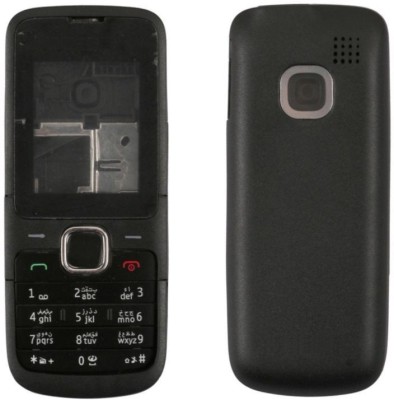 imbi Replacement Housing Body For Nokia C1-01 Front + Middle Frame Keypad Full Panel(Black)