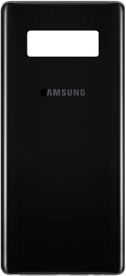 Sandreezz Samsung Galaxy Note 8 / SM-N950 (with Proper Logo)(Glass) Back Panel(Black)