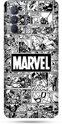 OggyBaba Realme Gt Master Edition Mobile Skin(Marvel Comic B&W Multicolor Skin With Ultra Matte Finish)
