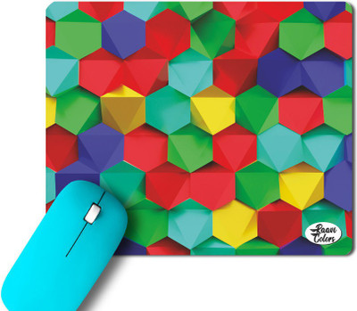 Raavi colors Flower printed. Non slippery rubber base Non Slip Base Mousepad(Multicolor)