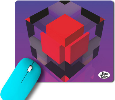 Raavi colors Landscape printed. Non slippery rubber base Non Slip Base Mousepad(Purple)