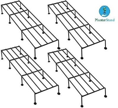 ShopGlobal SUNFLOWER PLANT STAND Plant Container Set(Pack of 4, Metal)
