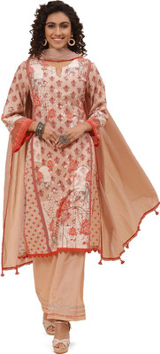 BIBA Printed Kurta, Trouser/Pant & Dupatta Set