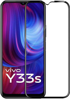 SM Styles Edge To Edge Tempered Glass for Vivo Y33s(Pack of 1)