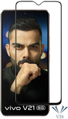 SM Styles Edge To Edge Tempered Glass for Vivo v21 5G(Pack of 1)