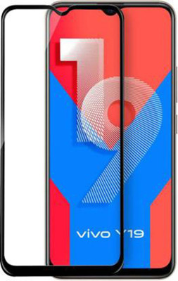 SM Styles Edge To Edge Tempered Glass for Vivo Y19(Pack of 1)
