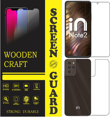 wooden craft Front and Back Screen Guard for Micromax IN Note 2(Pack of 2)