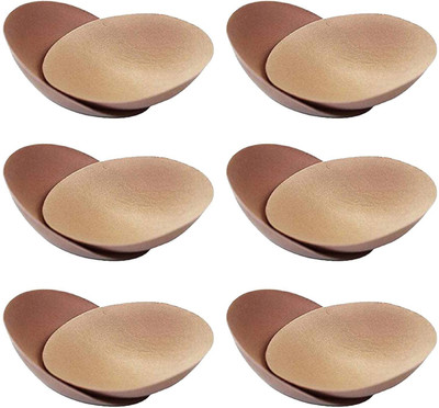 Versa Bra Cups Pad for Women Round Cotton Cup Bra Pads Blouse Cups Pads Cotton Cup Bra Pads(Gold Pack of 4)