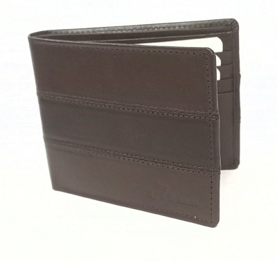 Hasan Men Formal, Casual, Travel, Trendy Brown Genuine Leather Wallet(10 Card Slots)