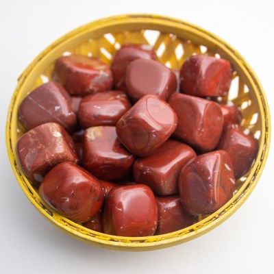 Your Spiritual Revolution Red Jasper Tumble Natural Crystal Vastu Stones Feng Shui (100 gm) Decorative Showpiece  -  11.5 cm(Crystal, Red)