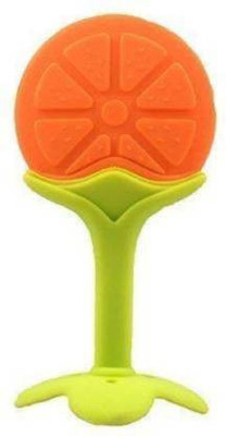 Aao je Fruit Shape Soft 1 Silicone Teethers Teether(Orange)