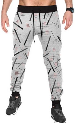 MANOHUNT Printed Men Black, Grey Track Pants