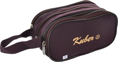 Heart Home Travel Toilerty bag/Shaving Kit/Dopp Kit With 3 Zipper Comparments (Maroon) Travel Toiletry Kit(Maroon)