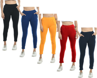 IndiWeaves Regular Fit Women Multicolor Trousers