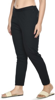 PREEGO Regular Fit Women Black Trousers