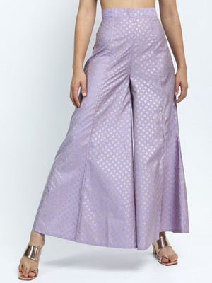 Vishudh Regular Fit Women Purple Trousers