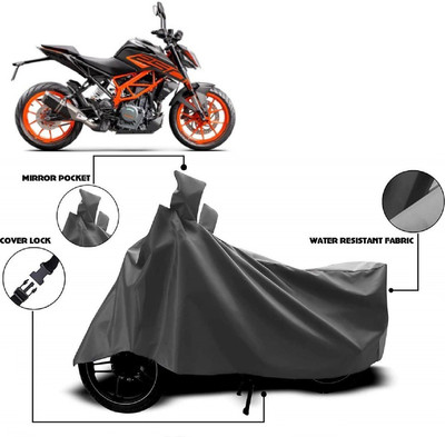 AutoFave Two Wheeler Cover for KTM(250 Duke BS6, Grey)