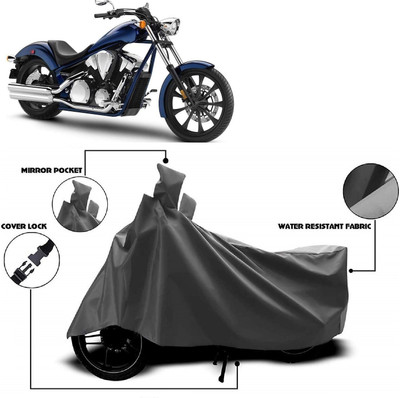 Autoprime Two Wheeler Cover for Honda(VT 1300CX, Grey)