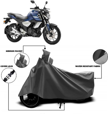 AutoFave Two Wheeler Cover for Yamaha(FZS-FI, Grey)
