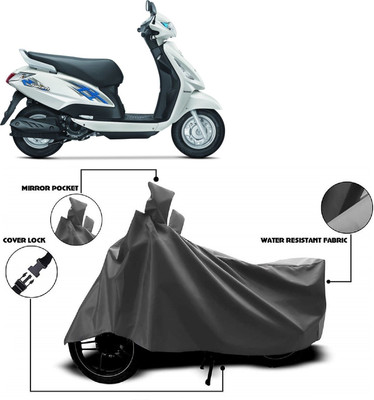 AutoFave Two Wheeler Cover for Suzuki(Swish 125, Grey)