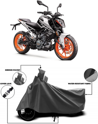 AutoKick Two Wheeler Cover for KTM(Duke 200, Grey)