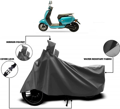 Autoprime Two Wheeler Cover for Okinawa(Lite, Grey)