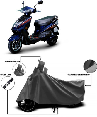 AutoFave Two Wheeler Cover for Okinawa(Ridge Plus, Grey)