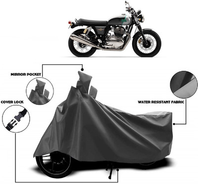 AutoFave Two Wheeler Cover for Royal Enfield(Twin, Grey)