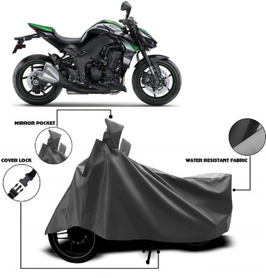 AutoFave Two Wheeler Cover for Kawasaki(Z1000 BS6, Grey)