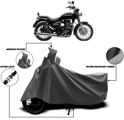 AutoFave Two Wheeler Cover for Royal Enfield(Thunderbird 500, Grey)