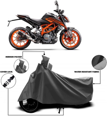 AutoFave Two Wheeler Cover for KTM(250 Duke, Grey)