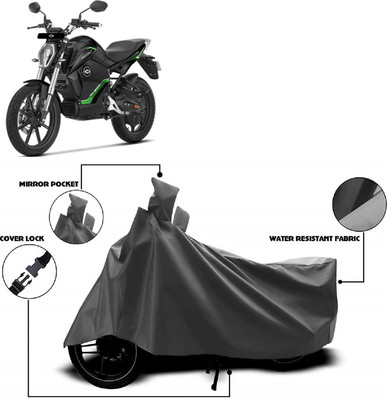 AutoKick Two Wheeler Cover for Revolt(RV 300, Grey)