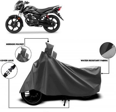 Autoprime Two Wheeler Cover for TVS(Victor BS6, Grey)