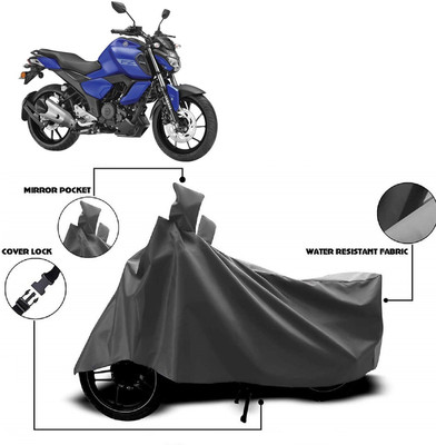 AutoFave Two Wheeler Cover for Yamaha(FZ FI, Grey)