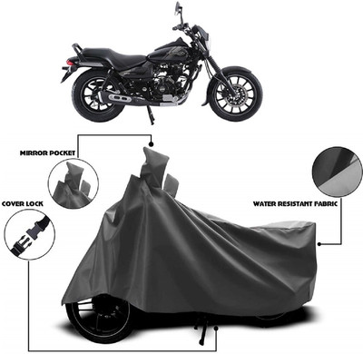 ANTOFY Two Wheeler Cover for Bajaj(Avenger 180 Street, Grey)