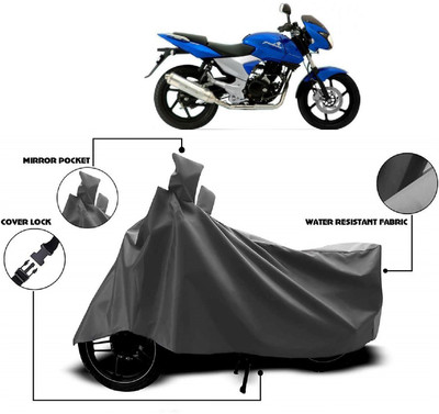 AutoFave Two Wheeler Cover for Bajaj(Pulsar 200 NS DTS-i, Grey)