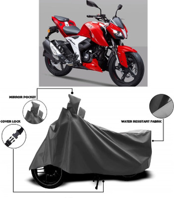 ANTOFY Two Wheeler Cover for TVS(Apache RTR 310, Grey)