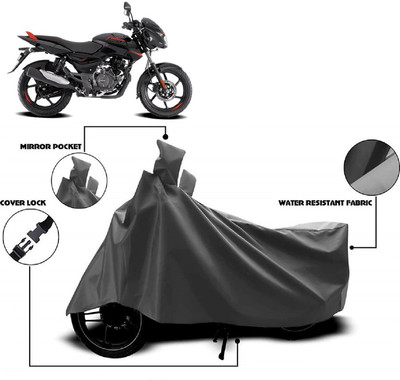 Autoprime Two Wheeler Cover for Bajaj(Pulsar 125 Neon BS6, Grey)