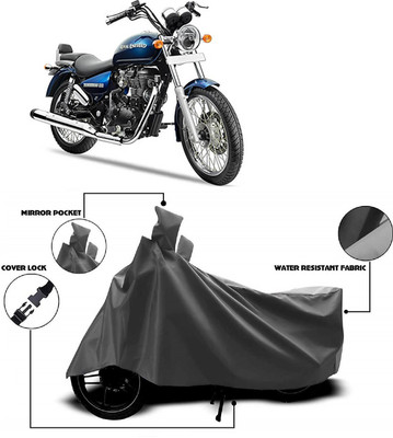 ANTOFY Two Wheeler Cover for Royal Enfield(Thunderbird 350, Grey)