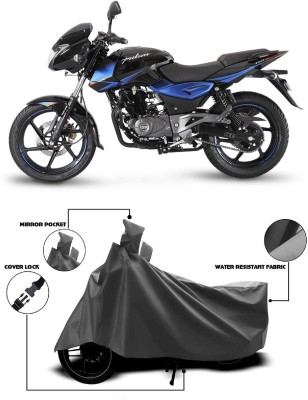 AutoFave Two Wheeler Cover for Bajaj(Pulsar 150 DTS-i, Grey)