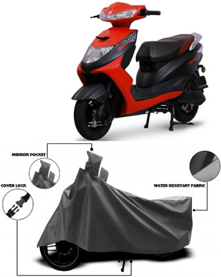 AutoFave Two Wheeler Cover for Ampere(Zeal, Grey)